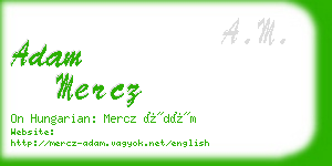 adam mercz business card